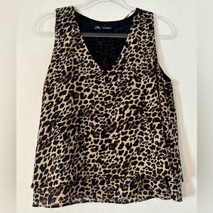 ZARA Animal Print Top